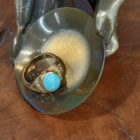 cabochon turchese anello