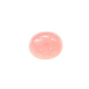 Cabochon ovale di quarzo rosa naturale