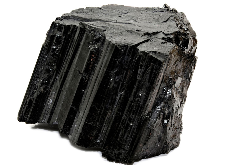 pietra tormalina nera grezza cristalli