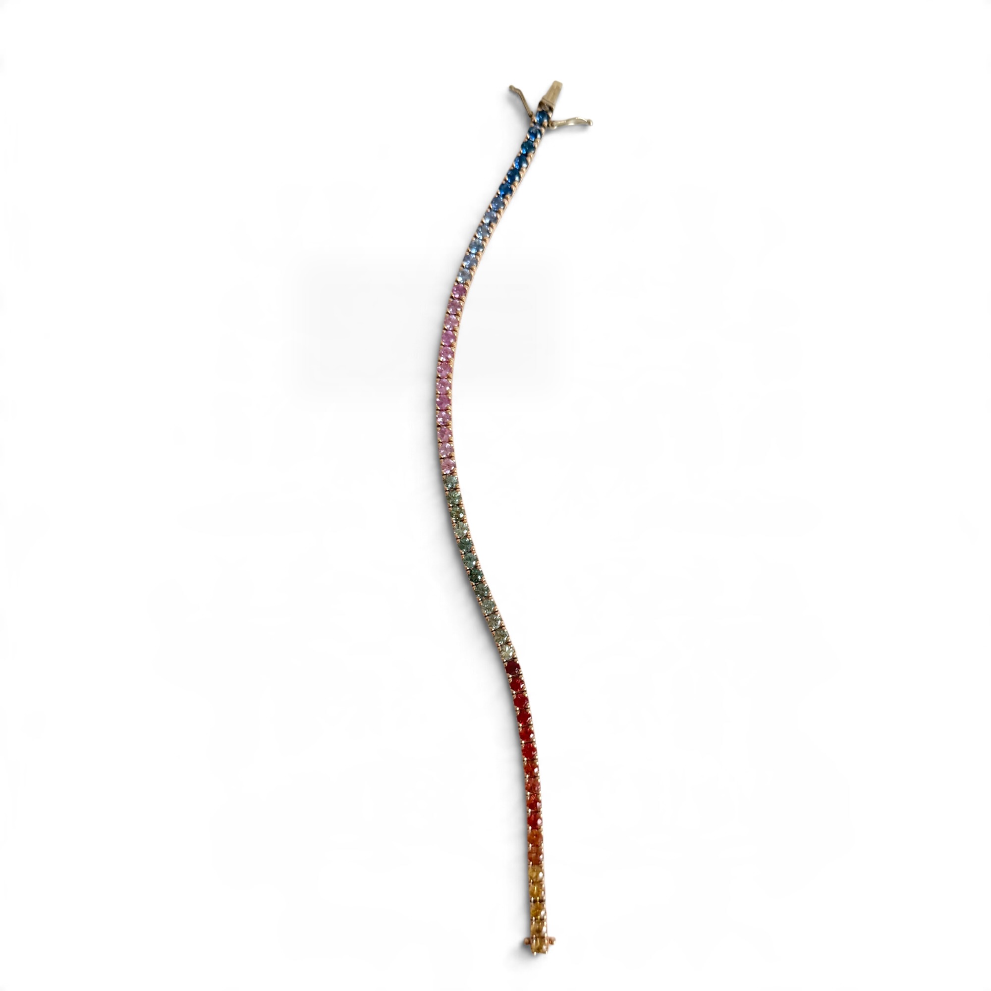Bracciale Tennis con Zaffiri Multicolor
