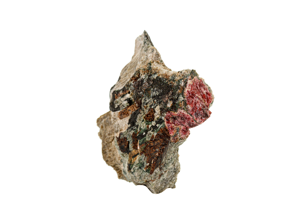 Il minerale grezzo dell'actinolite actinolite minerale