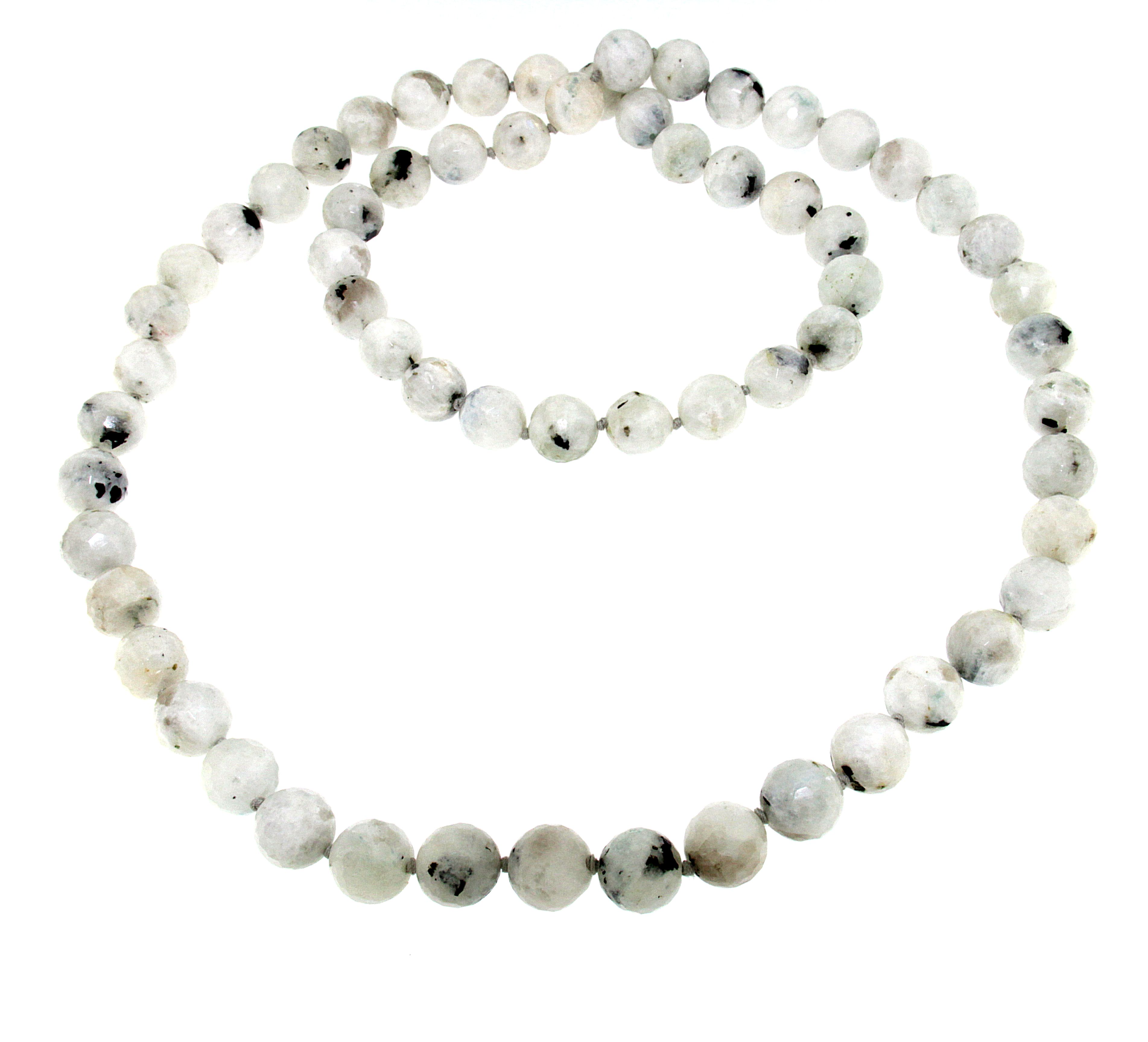 Collana con quarzo tormalinato