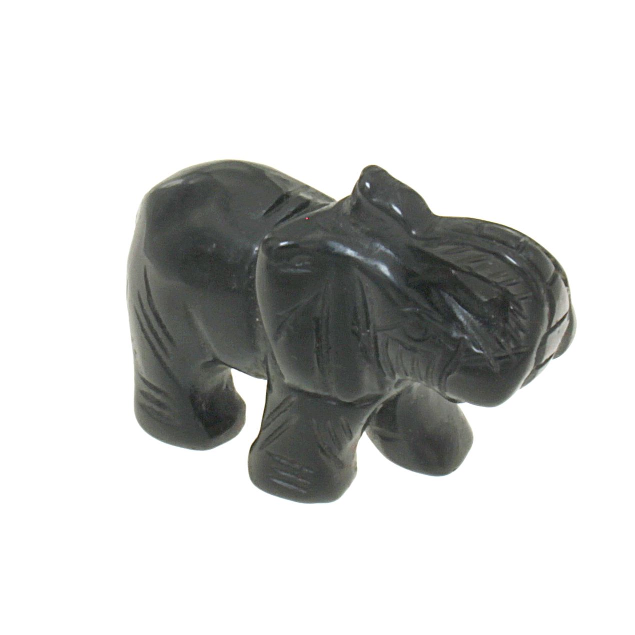 Elefante di onice nero